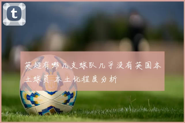 英超有哪几支球队几乎没有英国本土球员 本土化程度分析